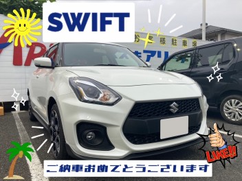 SWIFT SPORTご納車いたしました★